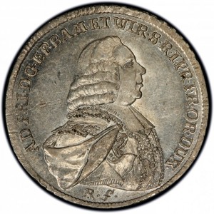 Аверс монеты Епископство Вюрцбург, 20 крейцеров, 1762-1777
