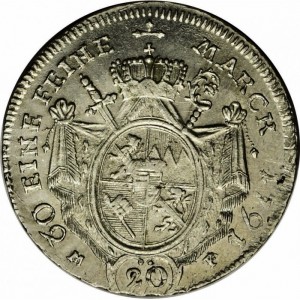 Реверс монеты Епископство Вюрцбург, 20 крейцеров, 1788-1791