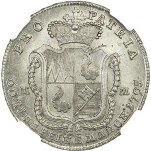 Реверс монеты Епископство Вюрцбург, 20 крейцеров, 1795