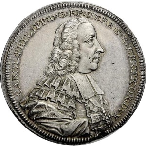 Аверс монеты Епископство Вюрцбург, 1 талер, 1754