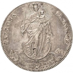 Реверс монеты Епископство Вюрцбург, 1 талер, 1760