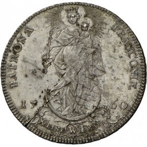 Реверс монеты Епископство Вюрцбург, 1 талер, 1760