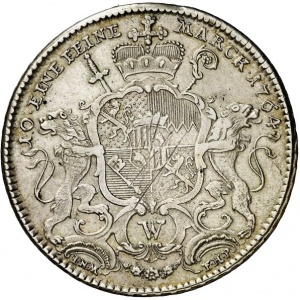 Реверс монеты Епископство Вюрцбург, 1 талер, 1764