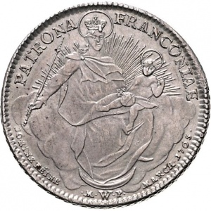 Реверс монеты Епископство Вюрцбург, 1 талер, 1765