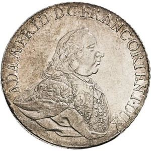 Аверс монеты Епископство Вюрцбург, 1 талер, 1766
