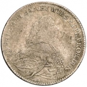 Аверс монеты Епископство Вюрцбург, 1 талер, 1767-1770