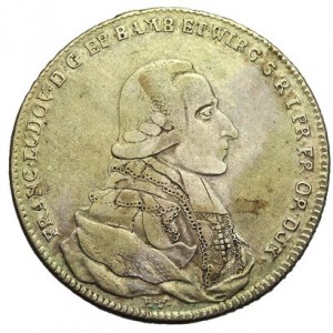 Аверс монеты Епископство Вюрцбург, 1 талер, 1779-1784