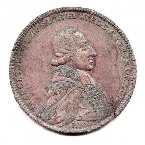 Аверс монеты Епископство Вюрцбург, 1 талер, 1785