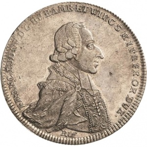 Аверс монеты Епископство Вюрцбург, 1 талер, 1794-1795
