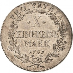 Реверс монеты Епископство Вюрцбург, 1 талер, 1794-1795