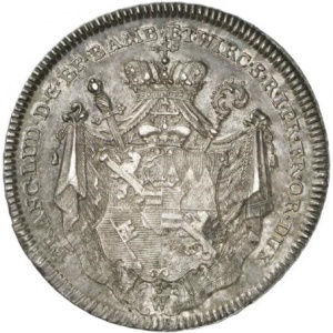 Аверс монеты Епископство Вюрцбург, 1 талер, 1794-1795