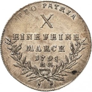 Реверс монеты Епископство Вюрцбург, 1 талер, 1795