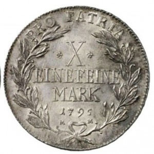 Реверс монеты Епископство Вюрцбург, 1 талер, 1795