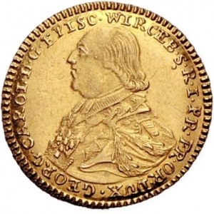 Аверс монеты Епископство Вюрцбург, 1 голдгульден, 1798