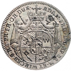 Аверс монеты Епископство Вюрцбург, 3 крейцера, 1779, Смерть Адама Фридриха фон Сейнсхайма