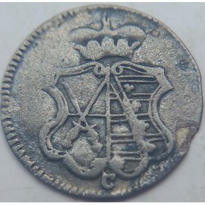 Аверс монеты Курфюршество Саксония, 3 пфеннига, 1764