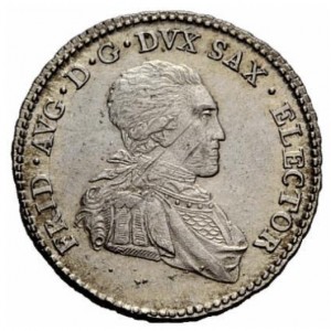 Аверс монеты Курфюршество Саксония, ⅙ талера, 1803-1806