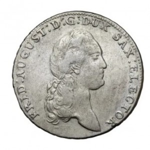 Аверс монеты Курфюршество Саксония, ⅓ талера, 1780-1790