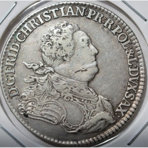 Аверс монеты Курфюршество Саксония, ⅔ талера, 1763