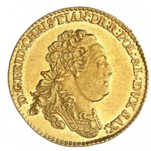 Аверс монеты Курфюршество Саксония, 1 дукат, 1763