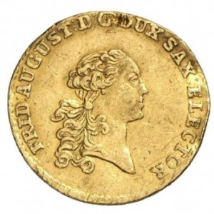 Аверс монеты Курфюршество Саксония, 1 дукат, 1764