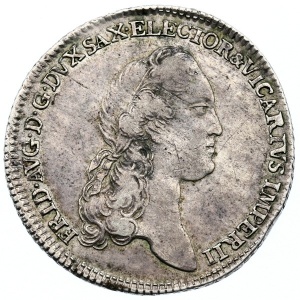 Аверс монеты Курфюршество Саксония, ⅓ талера, 1790, Викарий Фридриха Августа III