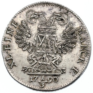 Реверс монеты Курфюршество Саксония, ⅓ талера, 1790, Викарий Фридриха Августа III