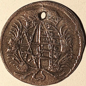 Аверс монеты Курфюршество Саксония, 1 пфенниг, 1694-1698