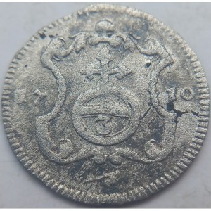 Реверс монеты Курфюршество Саксония, 3 пфеннига, 1706-1712