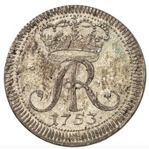 Аверс монеты Курфюршество Саксония, 1/24 талера, 1753