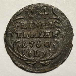 Реверс монеты Курфюршество Саксония, 1/24 талера, 1753-1761