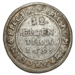 Реверс монеты Курфюршество Саксония, ¹⁄₁₂ талера, 1694-1698