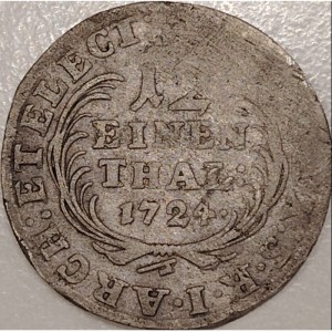Реверс монеты Курфюршество Саксония, ¹⁄₁₂ талера, 1711-1733