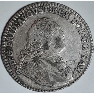 Аверс монеты Курфюршество Саксония, ⅙ талера, 1756-1763