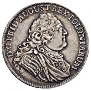 Аверс монеты Курфюршество Саксония, ⅓ талера, 1734-1762