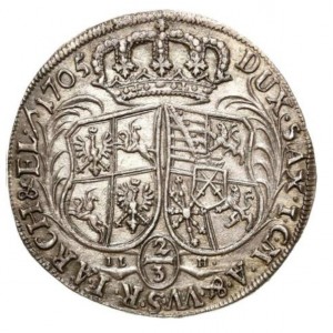 Реверс монеты Курфюршество Саксония, ⅔ талера, 1697-1705