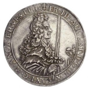Аверс монеты Курфюршество Саксония, 1 талер, 1695-1698
