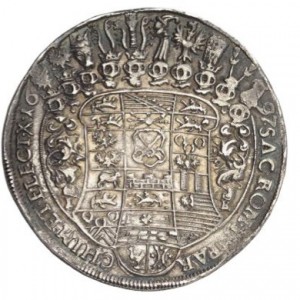 Реверс монеты Курфюршество Саксония, 1 талер, 1695-1698