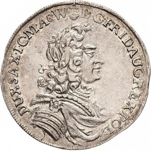 Аверс монеты Курфюршество Саксония, 1 талер, 1698-1705