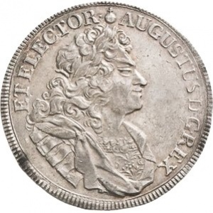 Аверс монеты Курфюршество Саксония, 1 талер, 1708-1709
