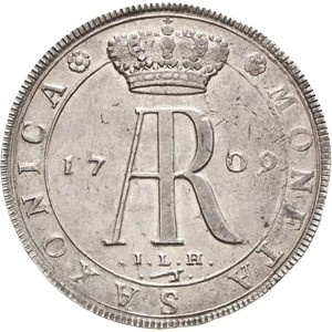 Реверс монеты Курфюршество Саксония, 1 талер, 1708-1709