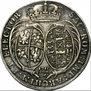 Реверс монеты Курфюршество Саксония, 1 талер, 1709-1733