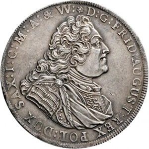 Аверс монеты Курфюршество Саксония, 1 талер, 1745