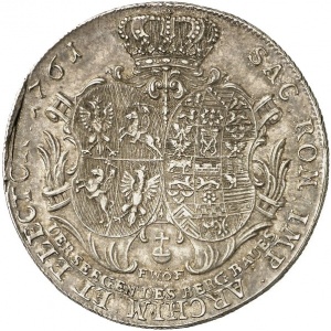 Реверс монеты Курфюршество Саксония, 1 талер, 1755-1762