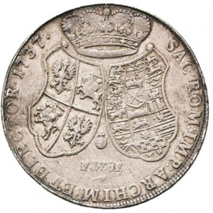 Реверс монеты Курфюршество Саксония, 2 талера, 1735-1744