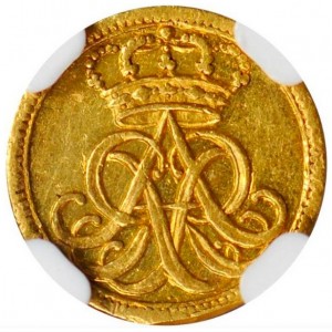 Аверс монеты Курфюршество Саксония, ¼ дуката, 1710