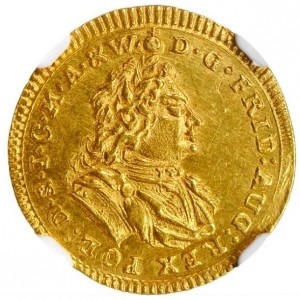 Аверс монеты Курфюршество Саксония, ½ дуката, 1699-1733