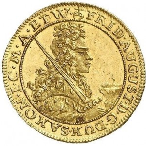 Аверс монеты Курфюршество Саксония, 1 дукат, 1694