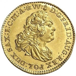 Аверс монеты Курфюршество Саксония, 1 дукат, 1735-1763