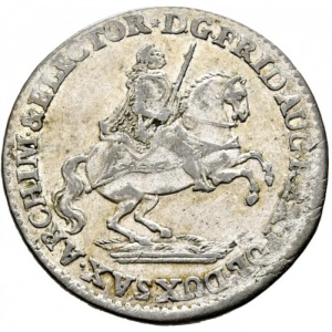 Аверс монеты Курфюршество Саксония, 1/24 талера, 1741-1742, Викарий Фридриха Августа II